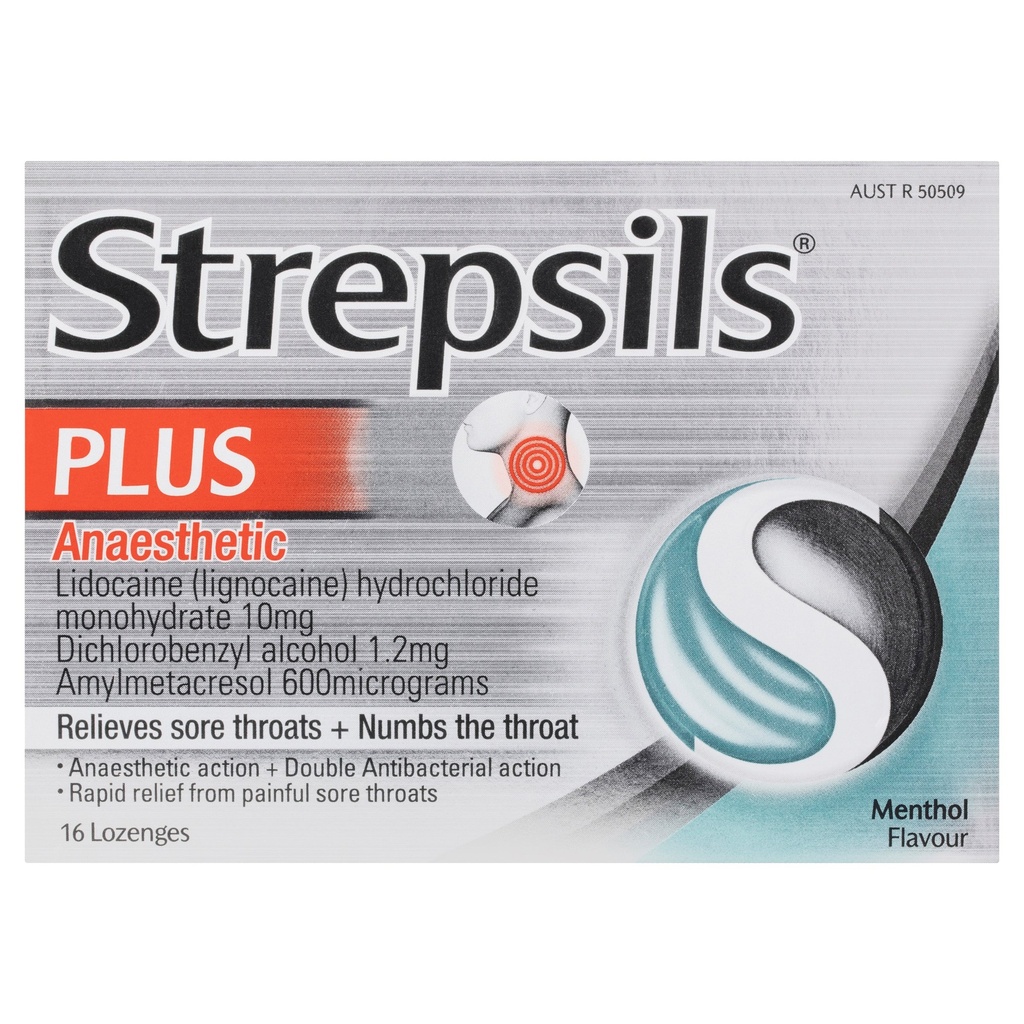 STREPSILS PLUS LOZ 16
