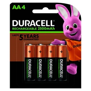 [82211923] DURACELL NIMH RECHARGEABLE AA4 2500mAh