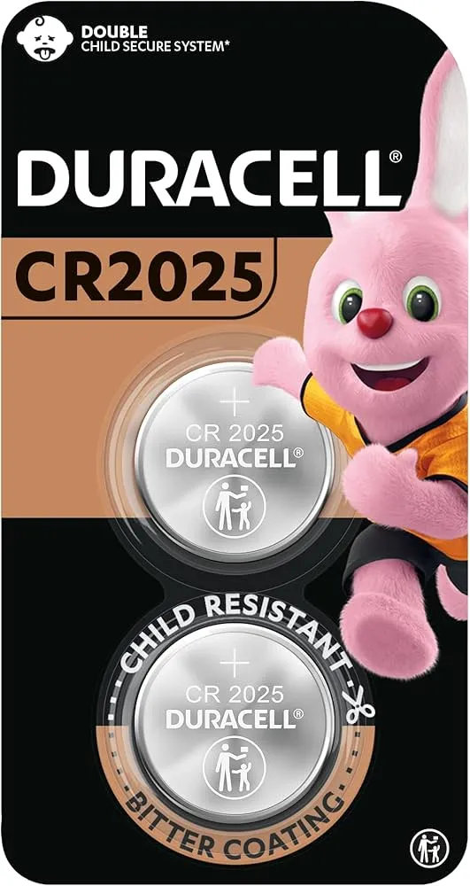 [DL2025B2] DURACELL 3v LITHIUM BATTERY TWIN PK