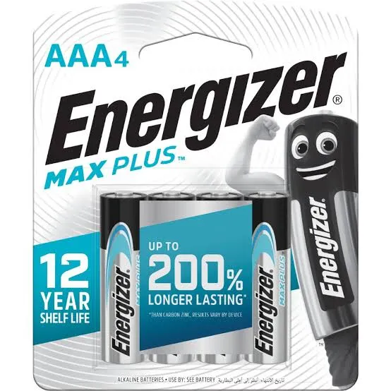 [E300267800] ENERGIZER MAX PLUS AAA 4PK