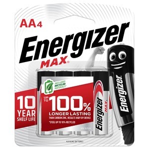 [E91BP4TN] ENERGIZER AA 4 PK