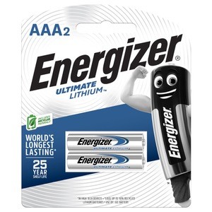 [L92BP2] ENERGIZER AAA2 LITHIUM 2 PACK (L92BP2T)