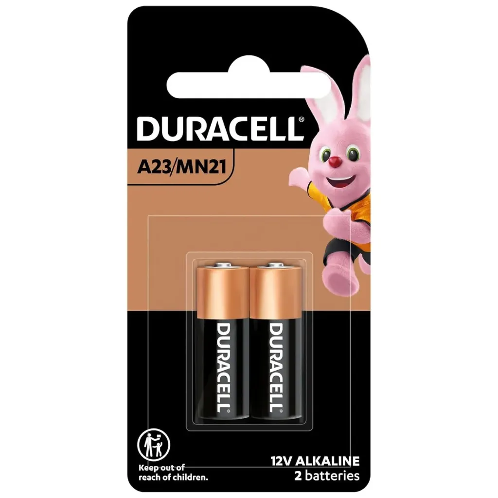 [MN21B2] DURACELL 12v CAR ALARM BATT TWIN PACK (A23)