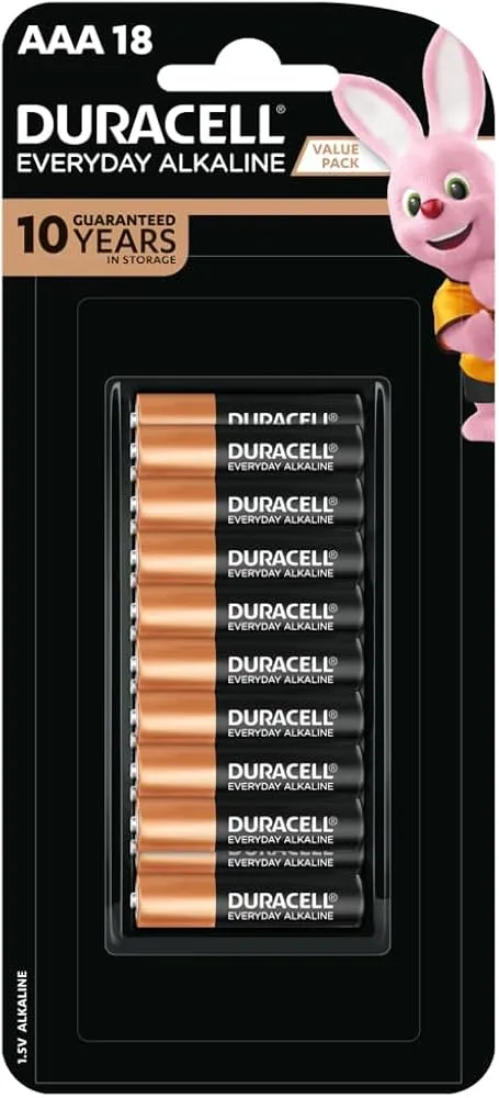 [MN2400B18B] DURACELL EVERYDAY ALKALINE AAA18