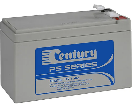 [PS1270L] 170013 CENTURY 12V 7.4Ah SLA BATT (6.35mm)