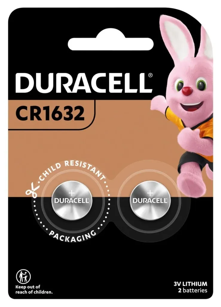[DL1632B2] DURACELL 3V LITHIUM COIN CELL TWIN PACK